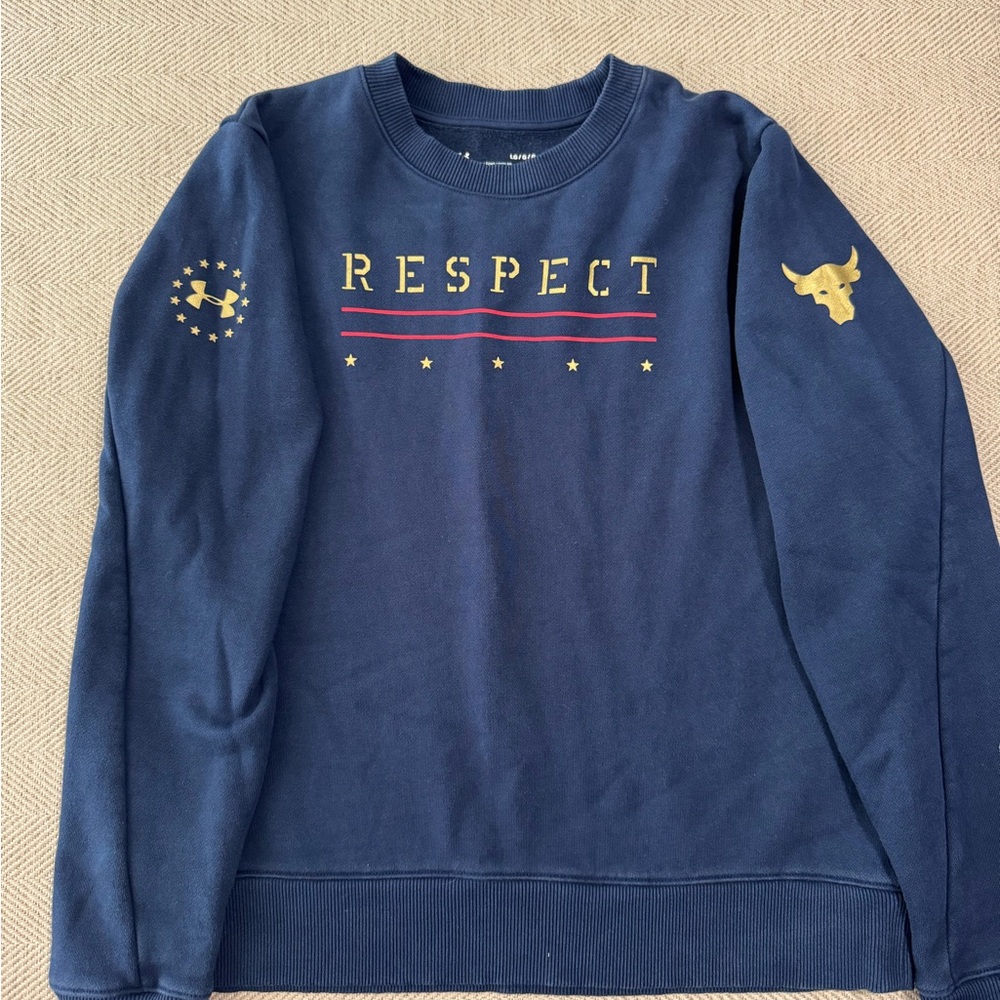 Under Armour Navy Sweatshirt with Gold Accents